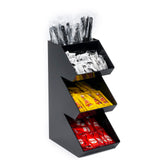 Inevibe front view showing compact 3-tier organizer benefit of decluttered countertop