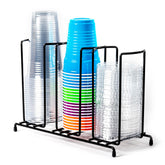 Inevibe organizer front view showing neat cup and lid storage benefit quick access