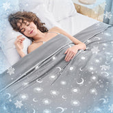 inhand cooling blanket front flat lay showing full coverage and lightweight comfort