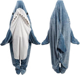 inkArts front view of shark hoodie showing cozy fit and playful design