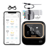 Inkbird front display showing multiple probe readings and backlit clarity
