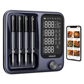 InkGrill front display and magnetic base showing clear temp readouts for convenience