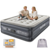 InnoTruth full air mattress front view showing raised 18 inch profile and support