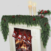 IPOOLTENG front view of packaged cedar garland for easy gifting
