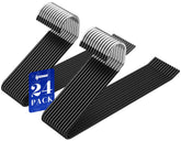 IPOW front view of 24 hangers showing neat organization and space saving
