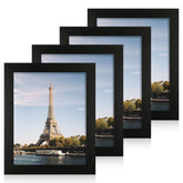 iRahmen black frame front view showing clean edge and photo benefit