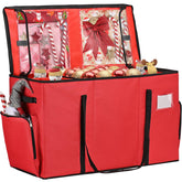Irrantan front view red storage box shows durable protection and neat organization