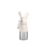 iSi Creative Whip Mini front view showing ivory body and charger holder for easy use