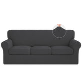 ISSUNTEX front view on sofa showing tailored fit and renewed look