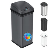 iTouchless front view in gunmetal showing sleek shape and hygienic design