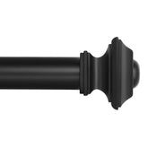 Ivilon square rod front view showing sleek black finish and modern look
