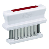 Jaccard front view red housing showing ergonomic grip and safe storage benefit