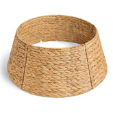 Jadkysarh front view of woven tree collar showing natural finish and tidy concealment