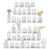 JALANCY front view of full 36-piece bud vase set, elegant table impact