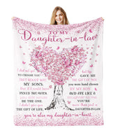 Jamfind front view blanket showing full design and heartfelt message