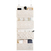 janebeauties front view over door organizer showing tidy pockets and boho style benefit