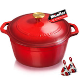 JANSKA Mueller front view showing enamel finish and oven-to-table style benefit