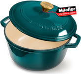 JANSKA MÜELLERHOME front view showing emerald enamel and oven-to-table appeal