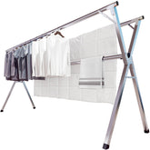 JAUREE front view fully extended drying rack showing large capacity and sturdy build