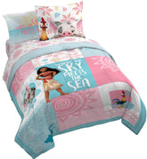 Jay Franco Moana front view showing full comforter and bright artwork for playful decor