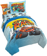 Jay Franco front view comforter showing Blaze print and vibrant colors for playful bedroom style