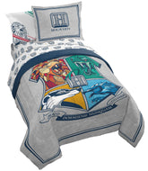 Jay Franco front view of Harry Potter comforter showing full bed design and cozy look