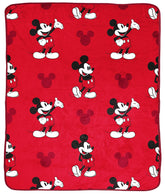 Jay Franco front view of Mickey Mouse fleece throw showing vibrant design and cozy look
