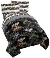 Jay Franco comforter front with Monster Jam trucks, bold fun for kids' room