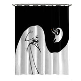 Jay Franco shower curtain front view shows Jack and Zero and adds playful charm