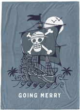 Jay Franco blanket front view showing One Piece print and cozy benefit