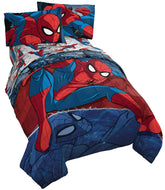 Jay Franco Spiderman comforter front view shows vibrant character art and playful design benefit