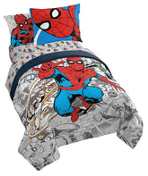 Jay Franco Spider-Man front view showing vibrant hero design and room-ready appeal
