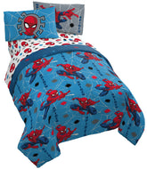 Jay Franco Spider-Man comforter front view showing bold graphic and bright color benefits