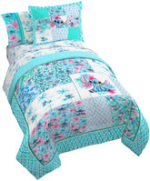 Jay Franco Stitch comforter front view showing vibrant design and cozy warmth