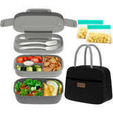 JBGOYON front view of full lunch set showing compact storage and convenience