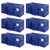 JCBZAMZ front view of blue bag showing size and durable construction for reliable transport