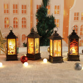 JEDAWN front view of four mini lanterns showing festive style and easy placement