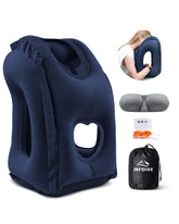 jefdiee front view shows compact travel pillow and benefits comfort