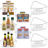 JEISSLIA front view of organizer bins showing clear panels and easy access benefits