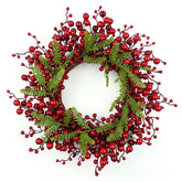 J'FLORU wreath on front door creating instant festive curb appeal