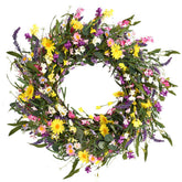 J'FLORU front view 24-inch wreath adds curb appeal