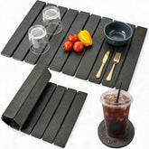 Jiieuilk front view of large stone drying mat protecting countertop and speeding drying