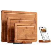JINGNING front view of three-piece set showing neat storage and rustic finish