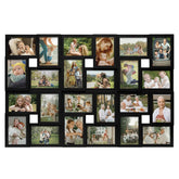 J.M.Deco collage front view showing all 24 photo slots and clean black frame for instant gallery
