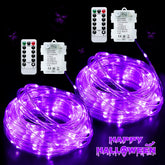 JMEXSUSS front packaging showing two purple battery rope lights for quick setup