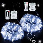 jmexsuss front packaging showing two battery rope lights and accessories for easy setup