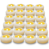 JMTONE front packaging showing 24 waterproof floating candles for event-ready ambiance