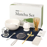 Joiish matcha set front view showing all 10 pieces and neat arrangement
