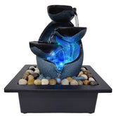 JOINDATAT fountain front view showing compact design and serene presence