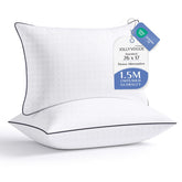 JOLLYVOGUE pillows front packaging showing two standard pillows, promotes neat bedroom styling